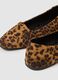 Multicolour Leopard Print Fabric Ballet Flats_1