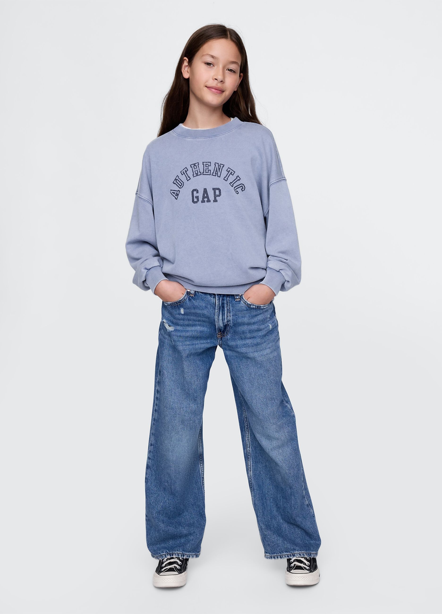 Blue Sweatshirt with Authentic GAP Logo