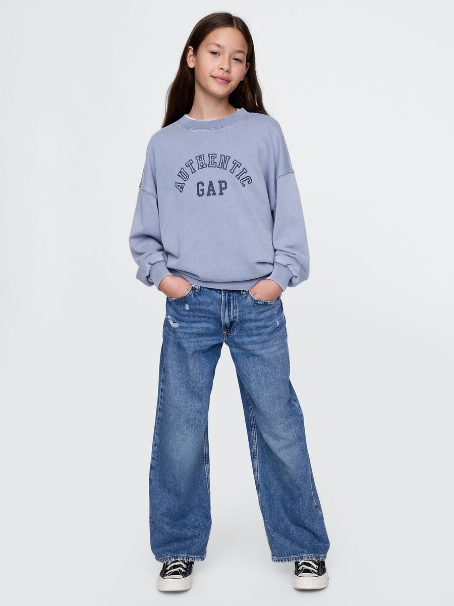 Blue Sweatshirt with Authentic GAP Logo_1