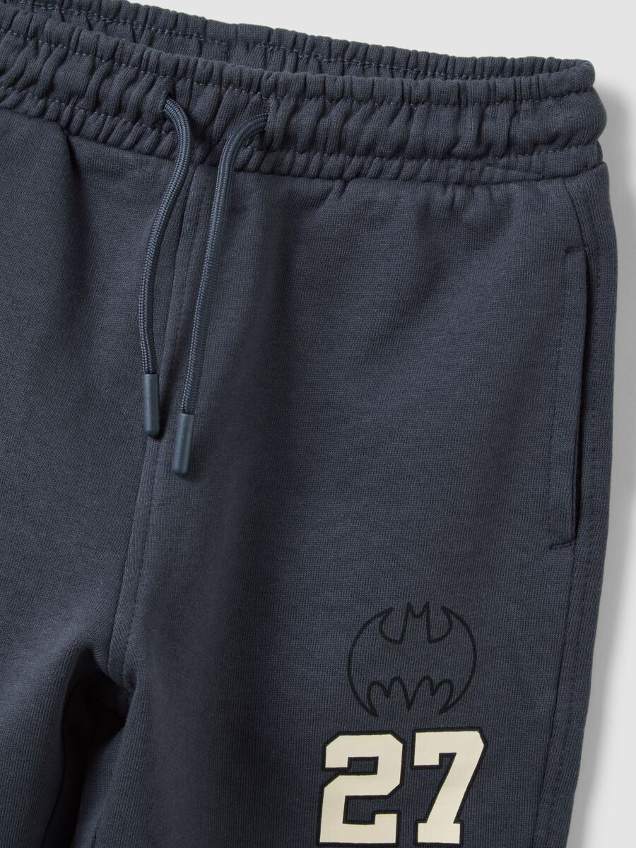 Blue and white pure cotton Batman tracksuit_3