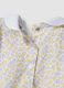 White pure organic cotton bodysuit with collar and floral print_3