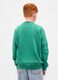 Green Cotton Crew Neck Sweatshirt_1