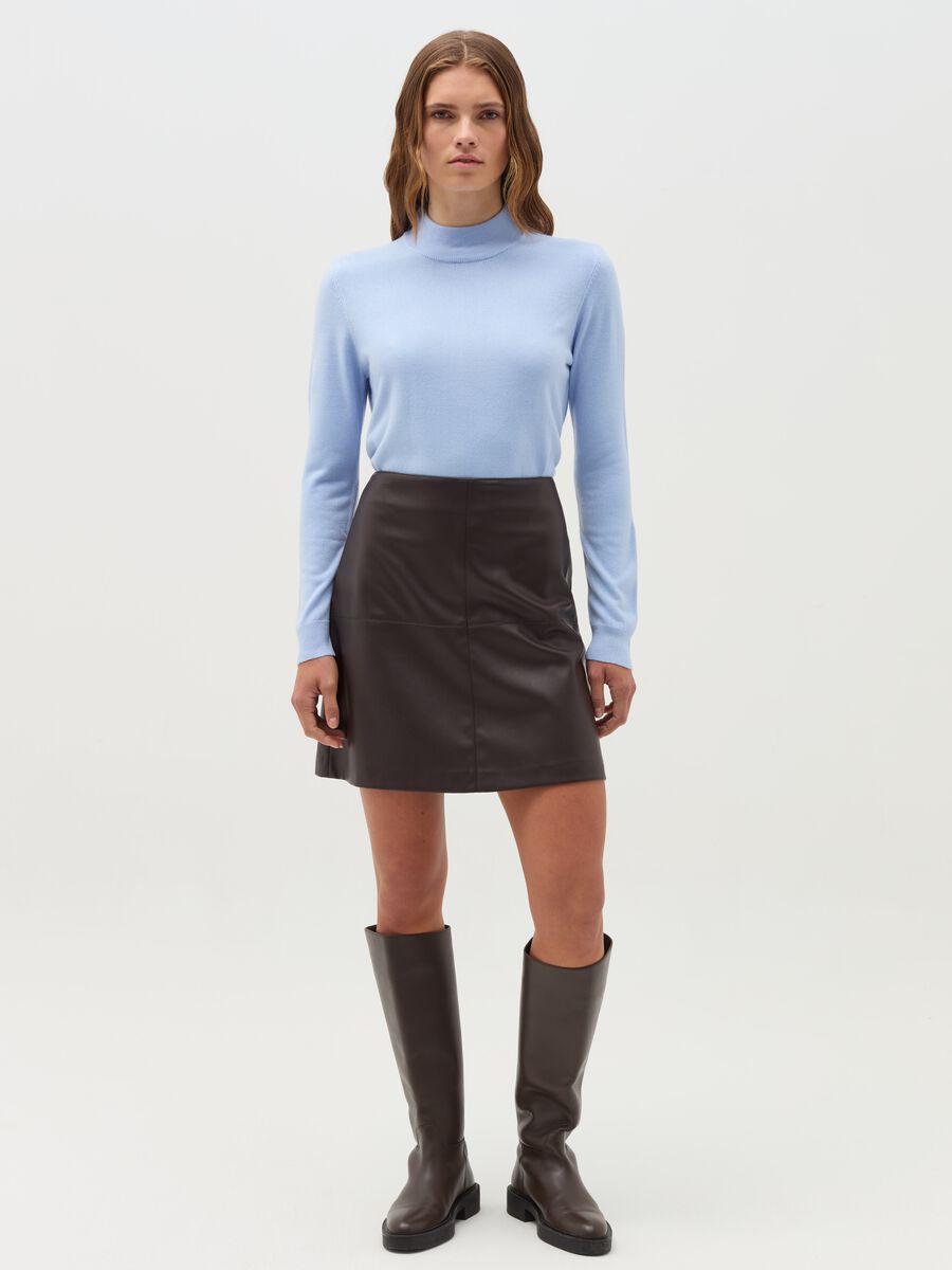 Pullover with mock neck_1