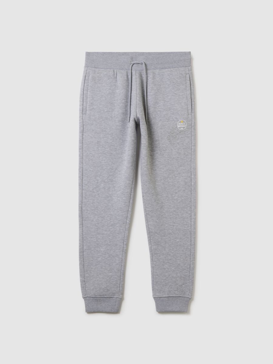 Pantaloni sportivi grigi elasticizzati _4