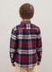 Children's multicolour check regular fit shirt in pure cotton_1