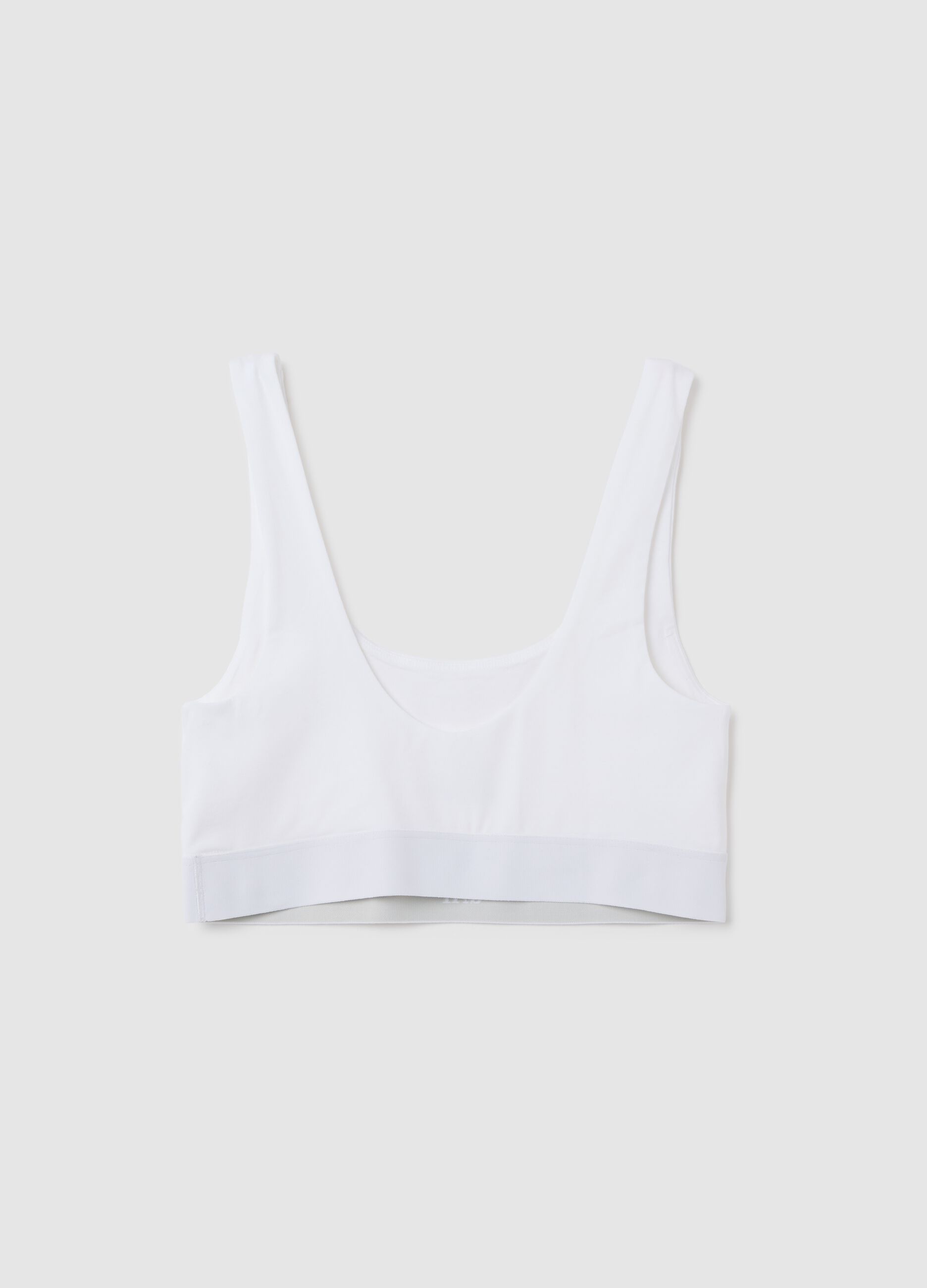 Stretch organic cotton bralette