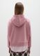 Pink cotton blend sweatshirt regular fit with print_2