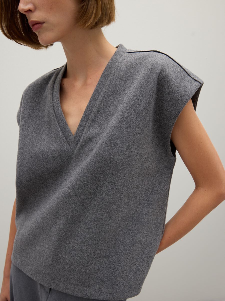 Grey Oversized Waistcoat_3