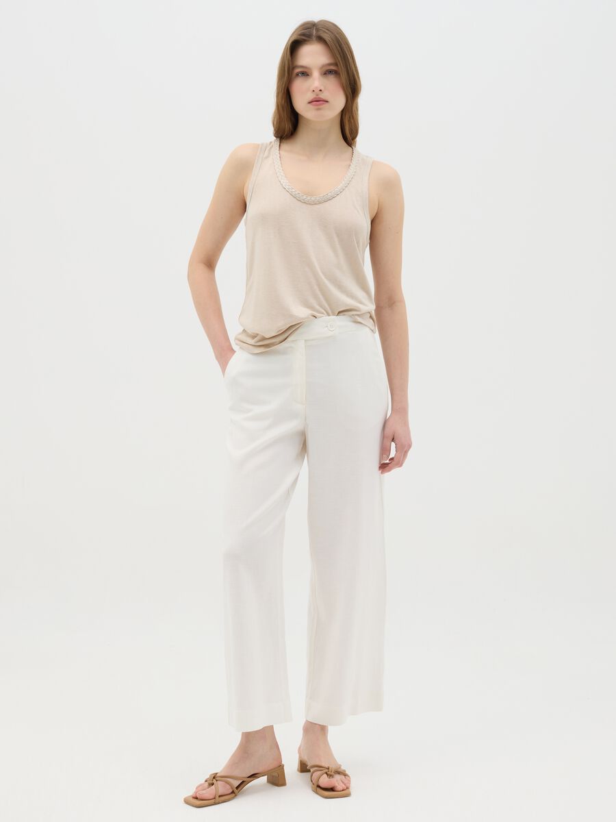 OVS Viscose and Polyester Blend Tank Top_1