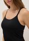 Black vest top with thin straps regular fit_3