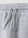 Grey jogger trousers in pure organic cotton with drawstring for baby boy_3