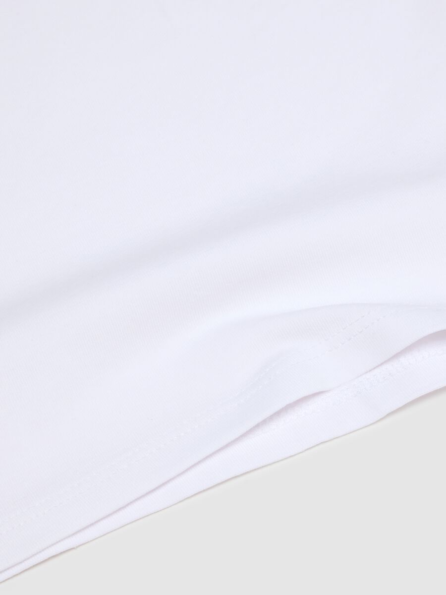 Bipack canottiere in cotone elasticizzato bianco da bambina regular fit_2