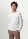 White regular-fit stretch organic cotton T-shirt for boys_0