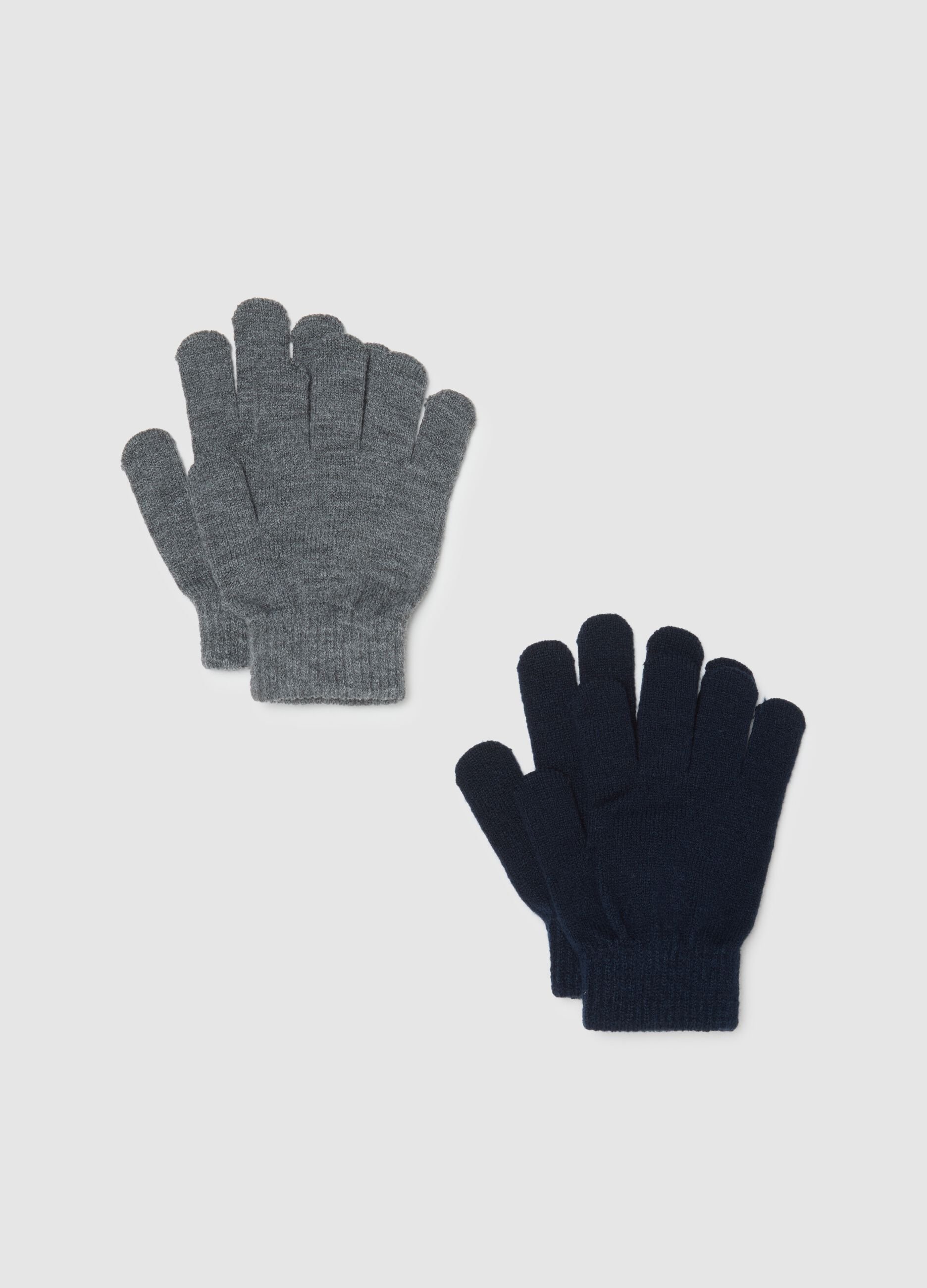 Child's Multicolour Gloves Duo Pack