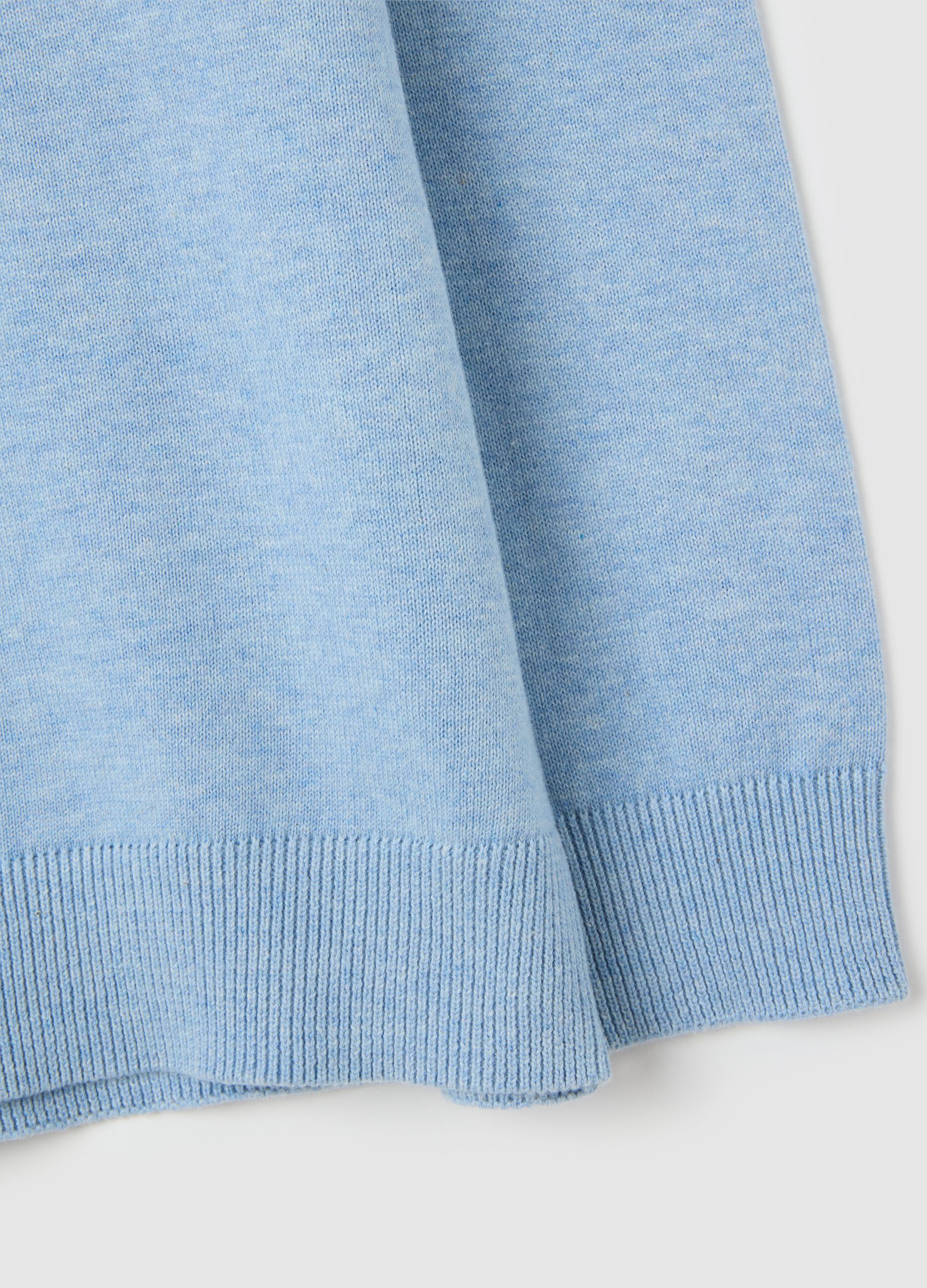 Boy's Blue Cotton Jumper Regular Fit