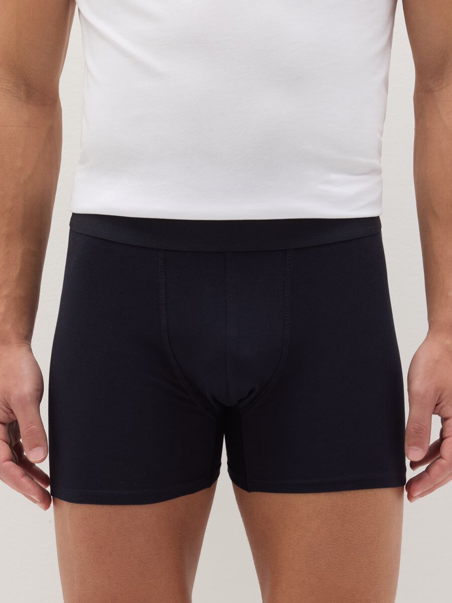 Three-pack midi boxer shorts with external elastic_1