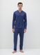 Blue pure cotton pyjamas regular fit_0