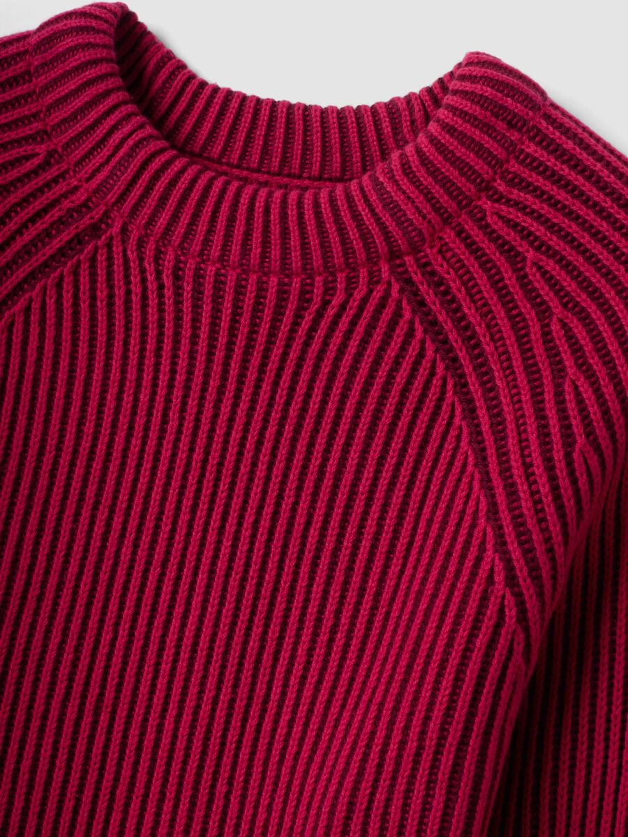 Maglia multicolor in puro cotone a coste con girocollo regular fit_5
