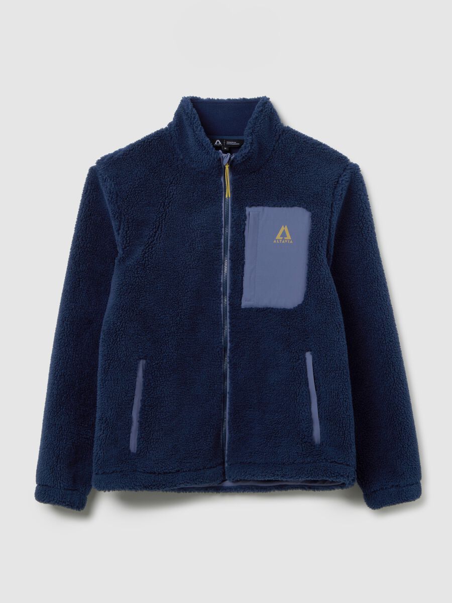 Full zip sherpa jacket ALTAVIA WITH DEBORAH COMPAGNONI_4