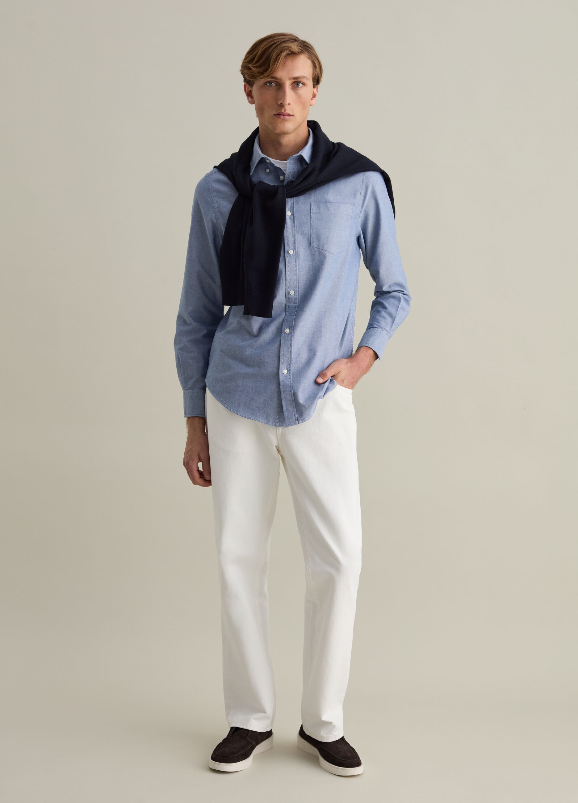 Camicia in cotone oxford button-down
