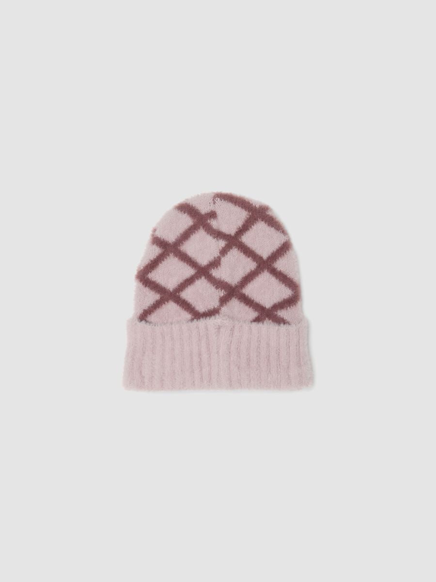 Knitted beanie with argyle pattern ALTAVIA WITH DEBORAH COMPAGNONI_2