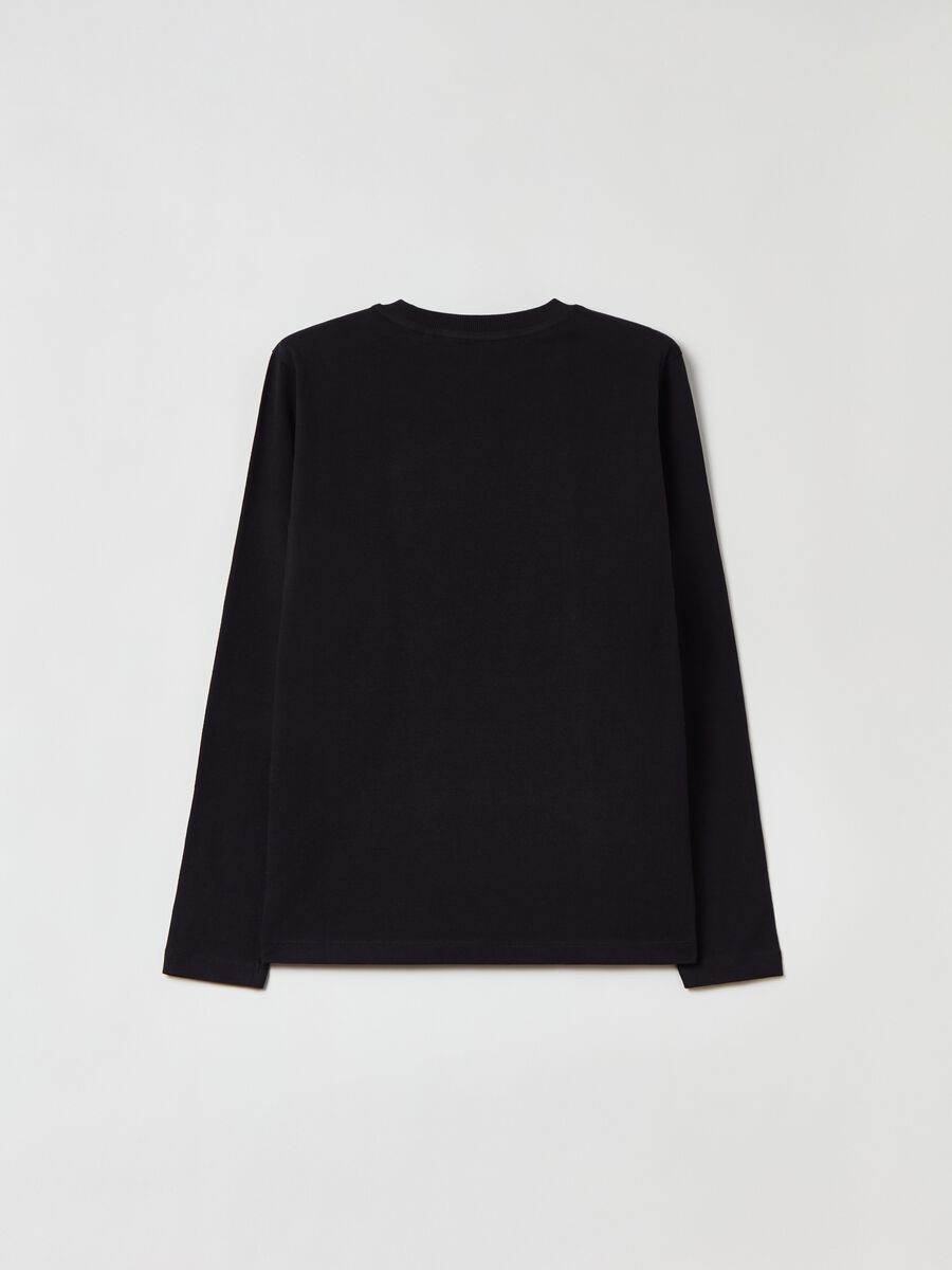 T-shirt in cotone a maniche lunghe_1