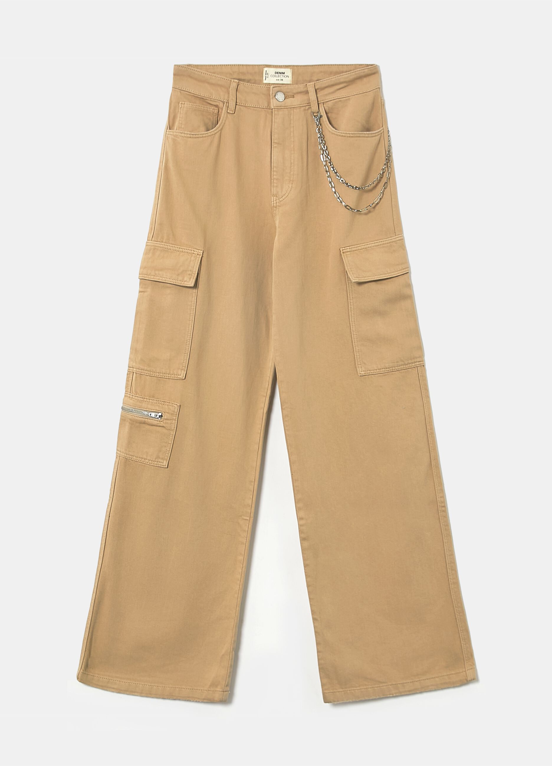 Jeans cargo wide leg