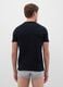 Men's pure black cotton regular fit t-shirt pack_3