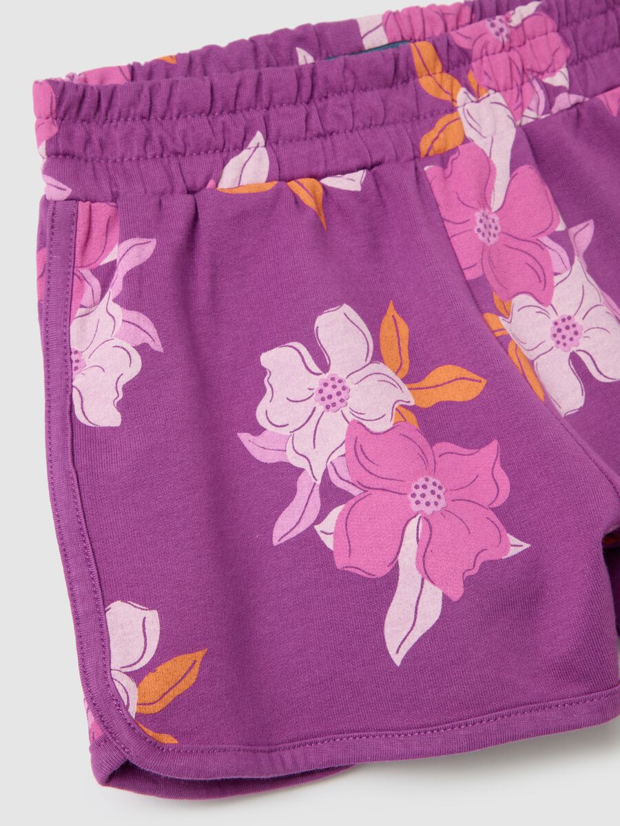 Girls' Multicolour Cotton Shorts with Regular Fit_2