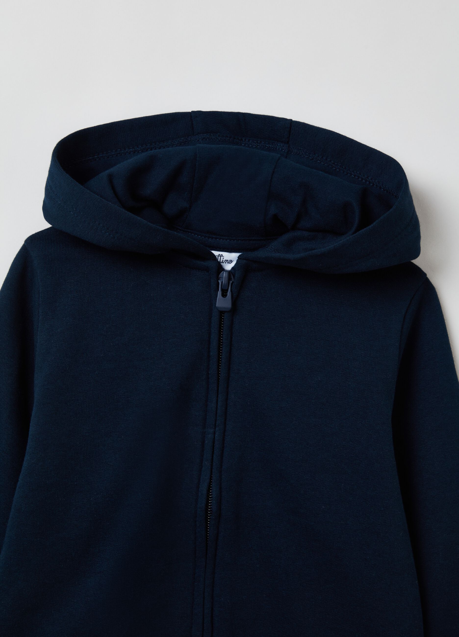 Full-zip in French Terry con cappuccio_2