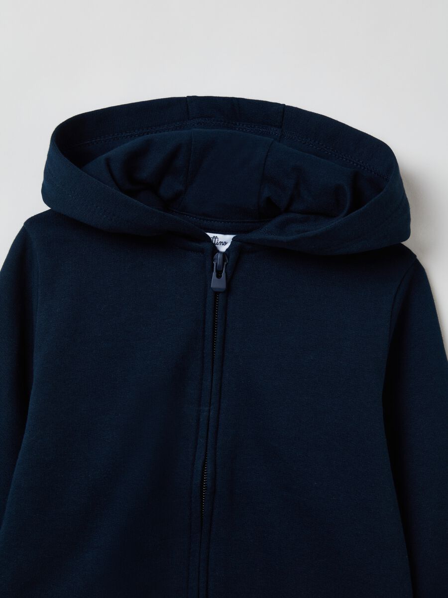 Full-zip in French Terry con cappuccio_2