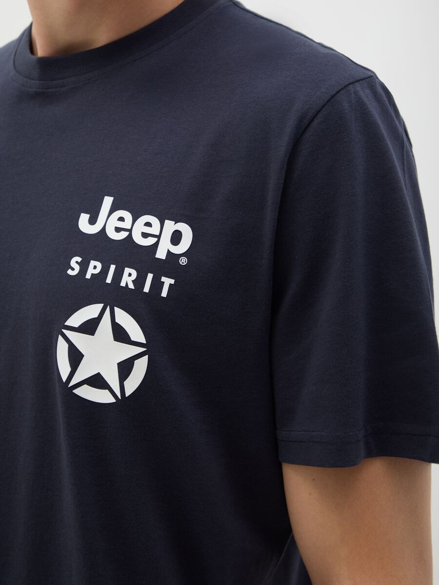 T-shirt in puro cotone blu scuro regular fit_2
