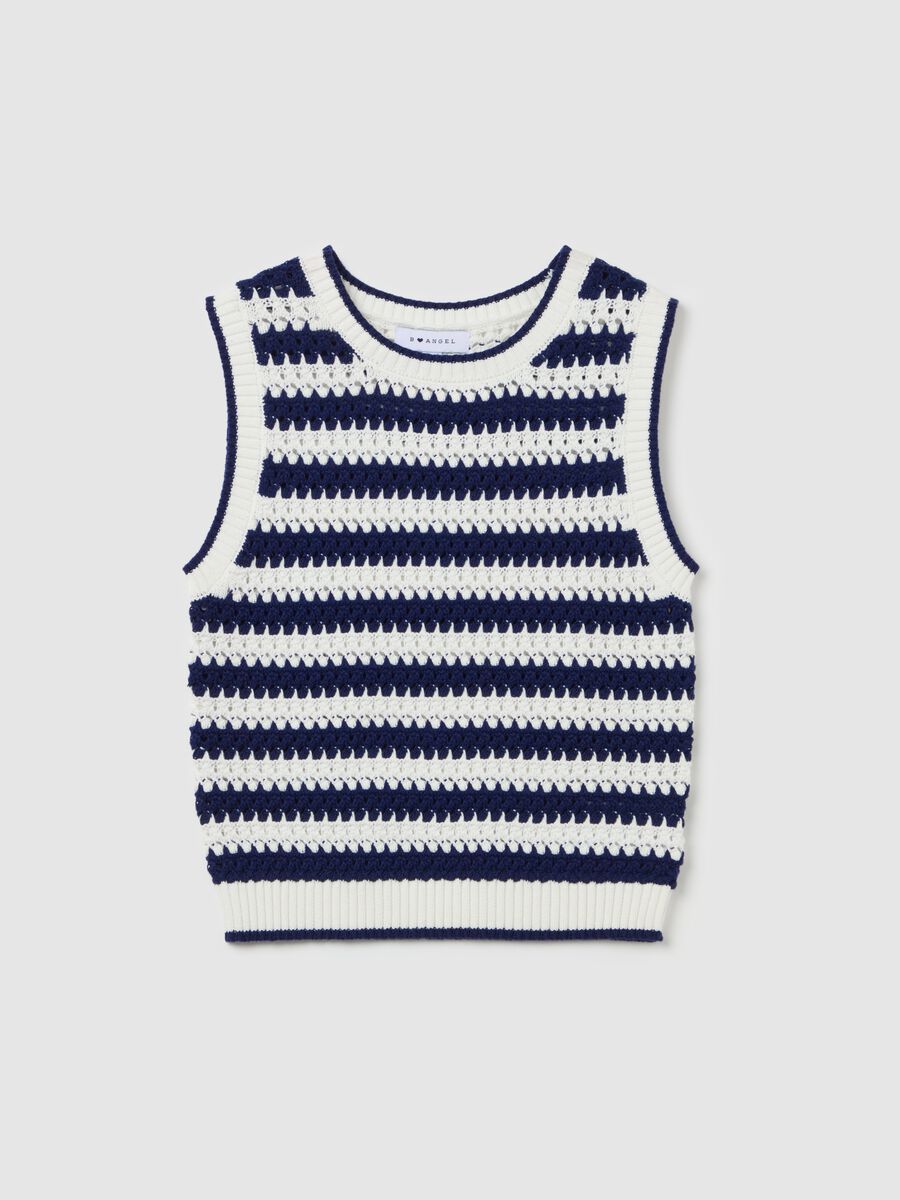 Striped crochet tank top_4