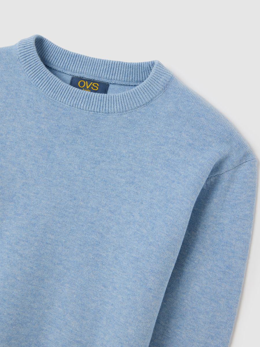 Boy's Blue Cotton Jumper Regular Fit_2