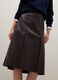 Brown midi skirt regular fit_3