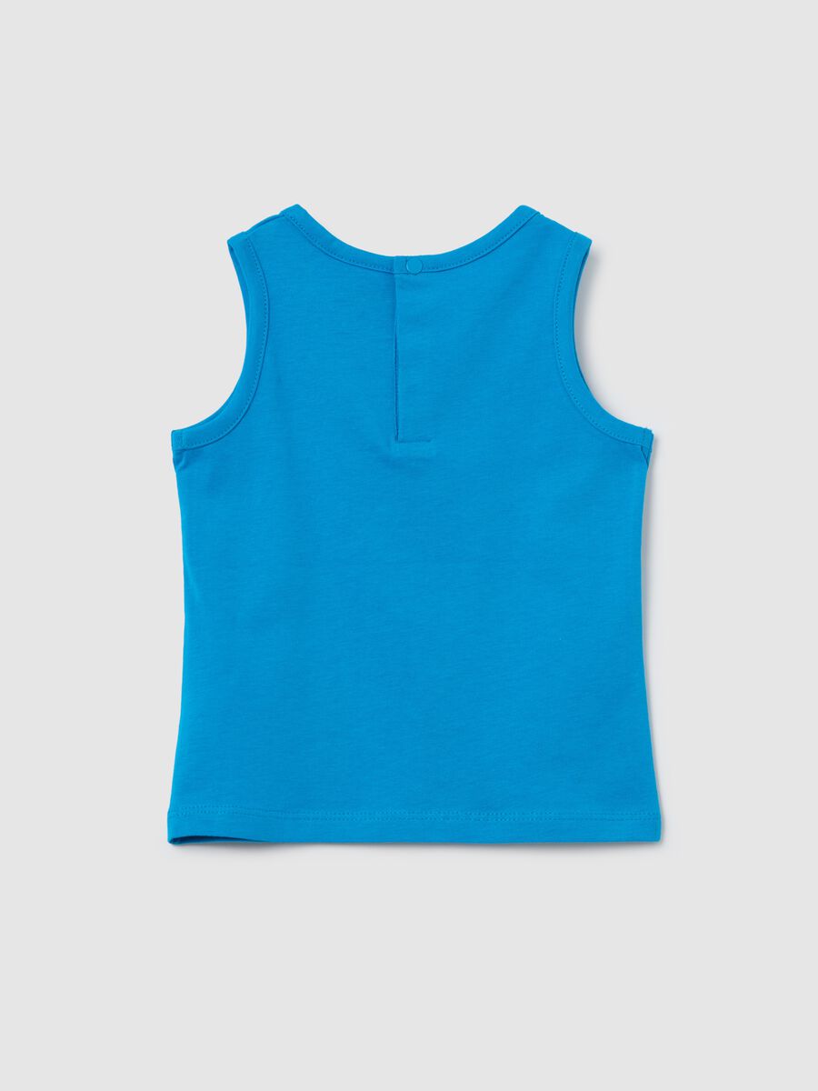 Cotton racerback vest with print_1