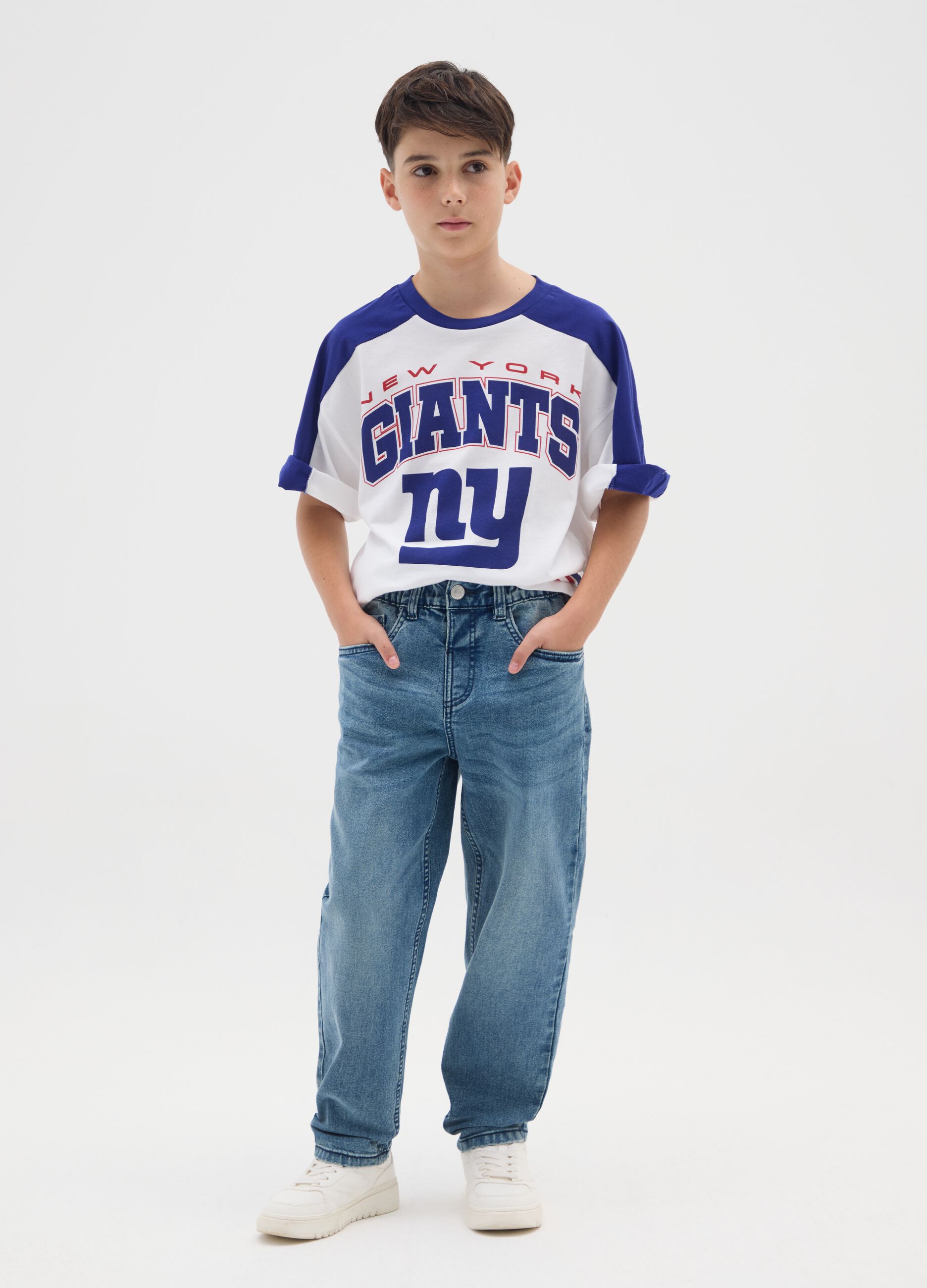 Boys' Comfort Fit Blue Denim Jeans