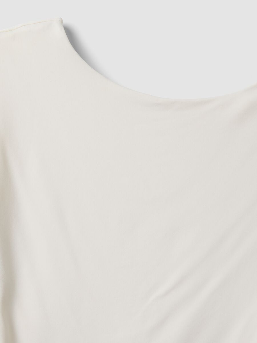 White stretch-fabric top_5