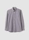Easy-iron multicolour cotton-blend checked button-down shirt, regular fit_4