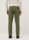 Slim Fit Stretch Cotton Green Trousers_2