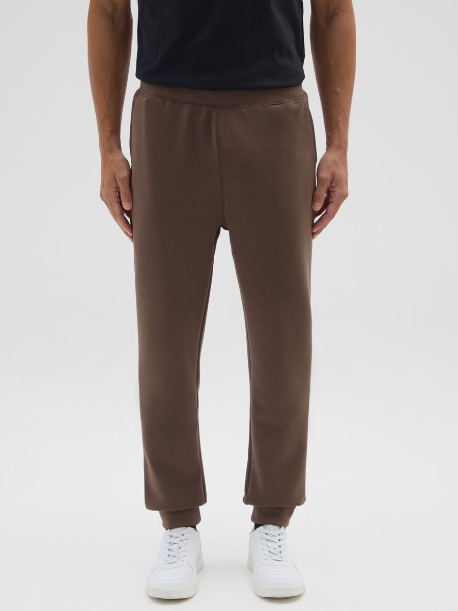 Brown Regular Fit Jogger_1