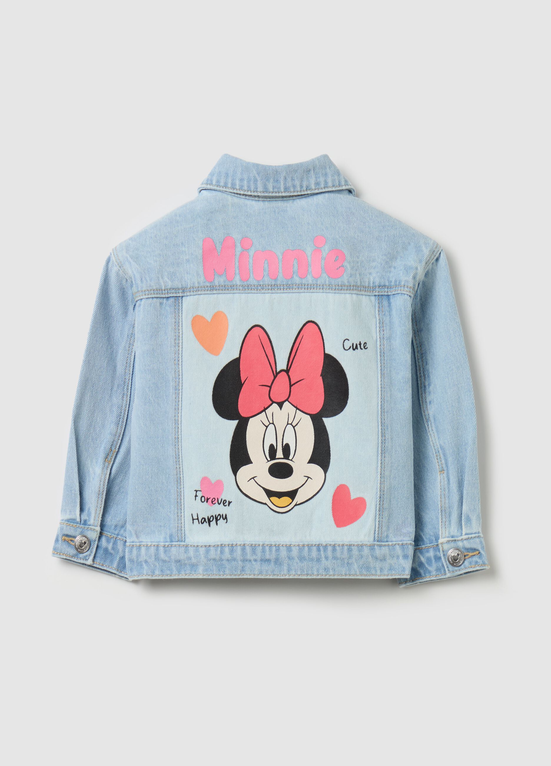 Giacca in denim con stampa Minnie 