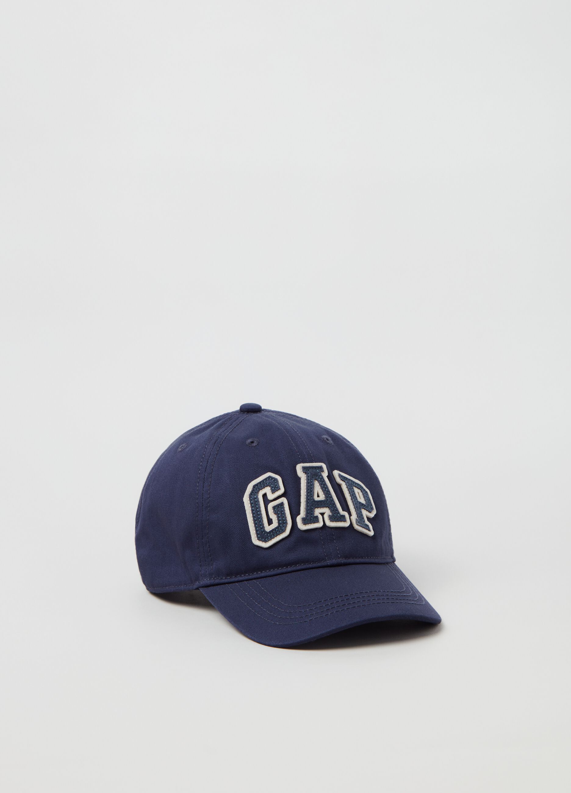 Baseball cap with logo patch