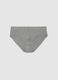 Grey Cotton Briefs Regular Fit_4