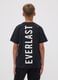 Black pure cotton logo T-shirt, regular fit, for boys_2