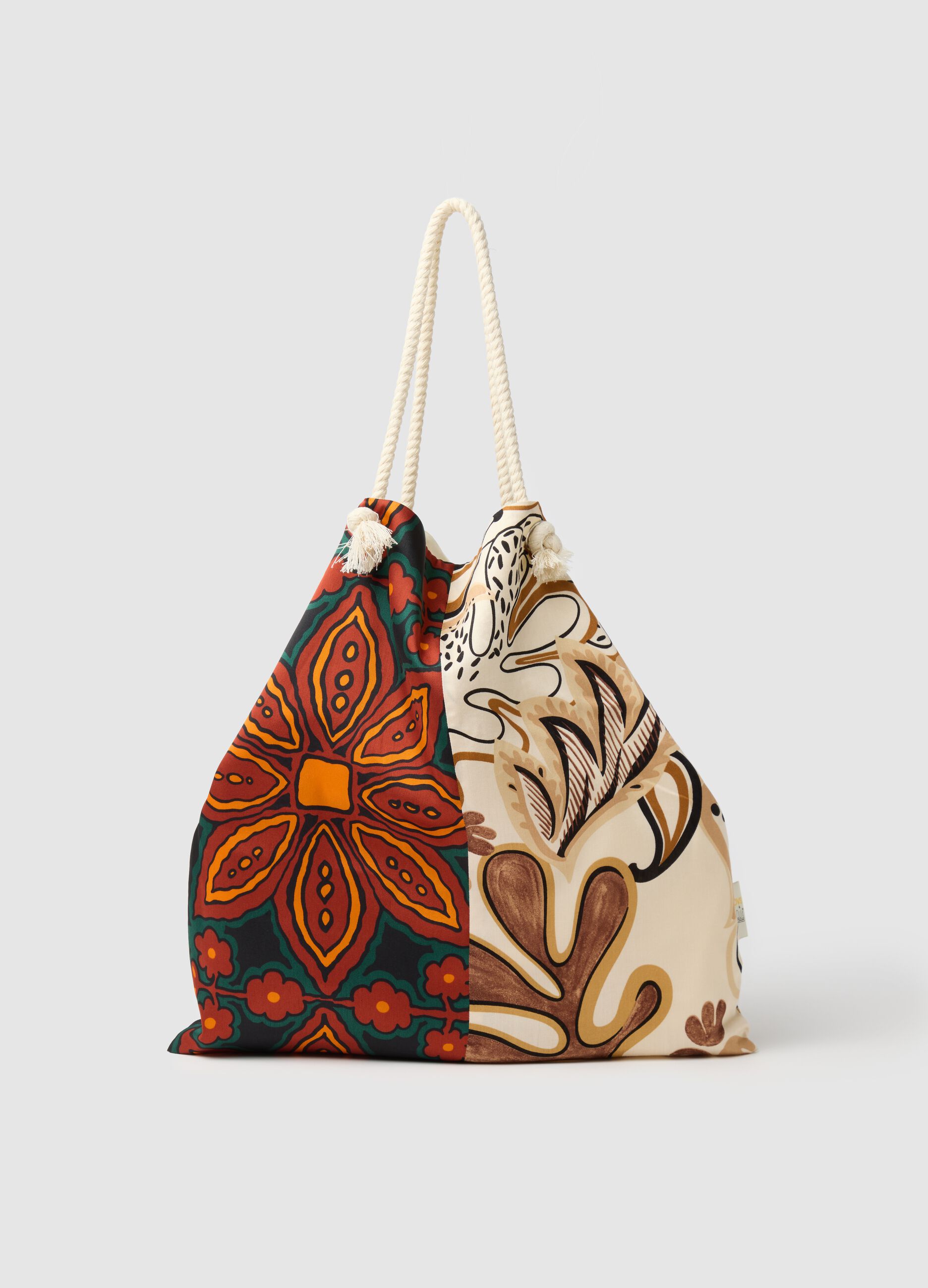Women's Multicolor Pure Cotton Shopper Bag QUID