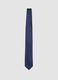 Blue tie, 7.5 cm blade, with small polka-dot pattern_0