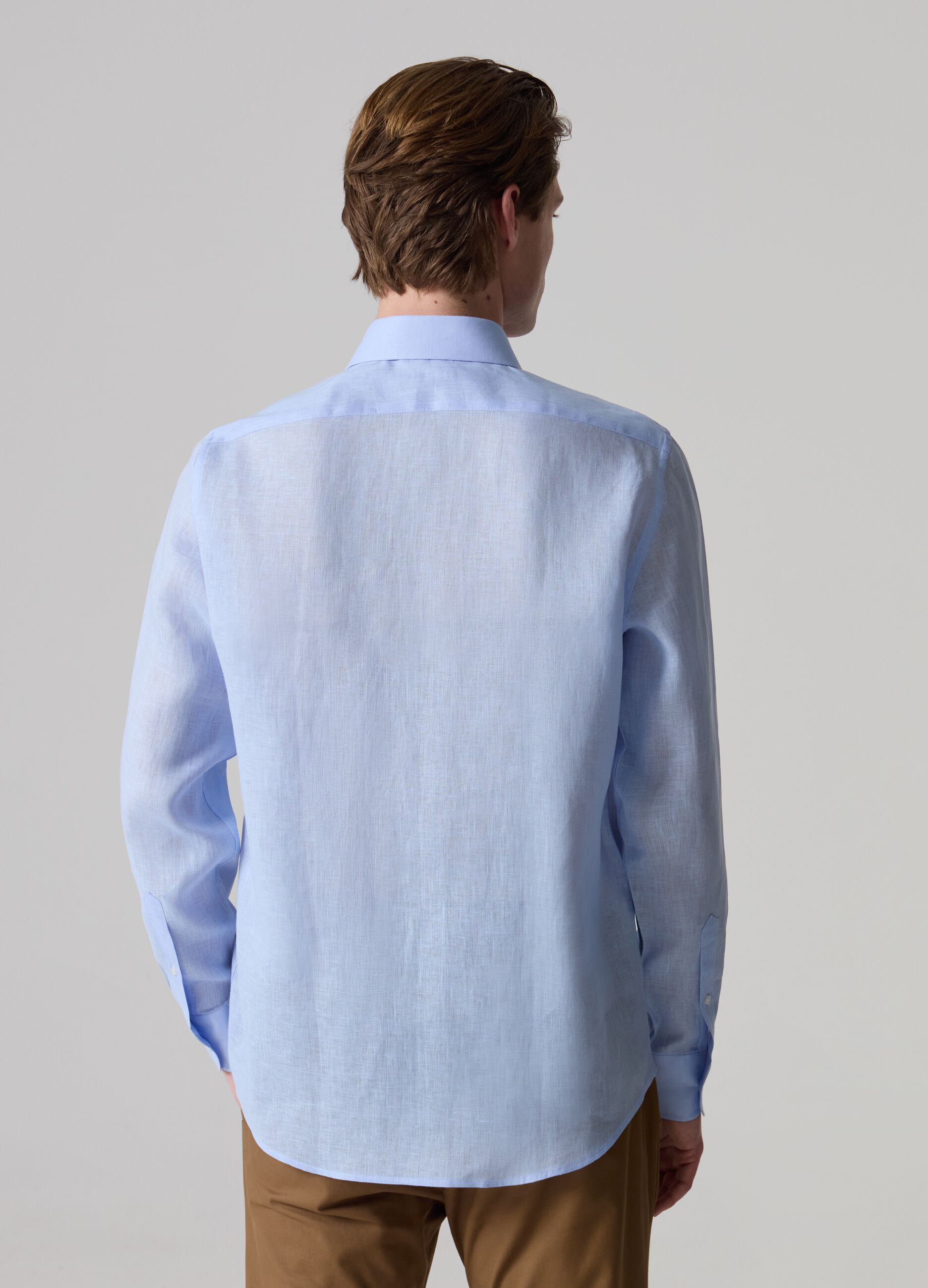 Camicia in lino PIOMBO