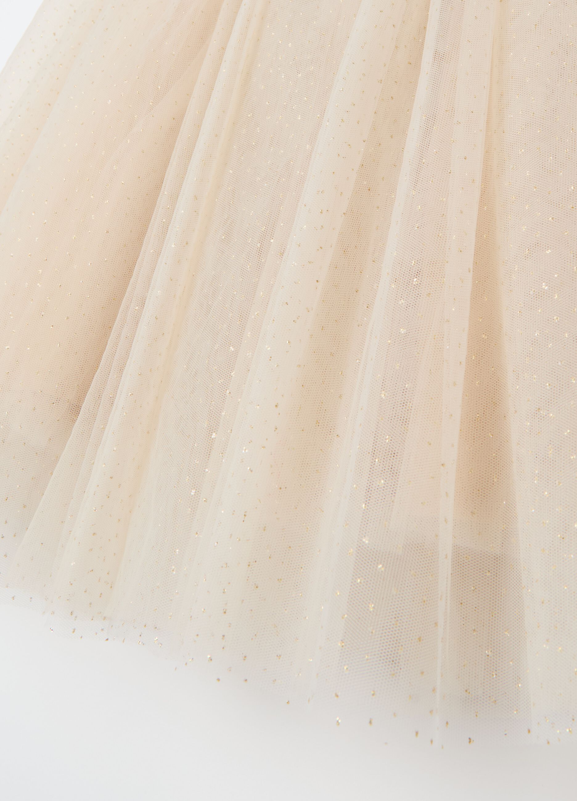 Gonna in tulle con glitters 