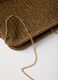 Brown beach shoulder bag in pure paper-fabric_2